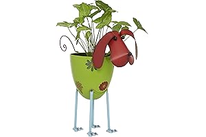 Deco 79 Farmhouse Metal Planter for Dog Lovers
