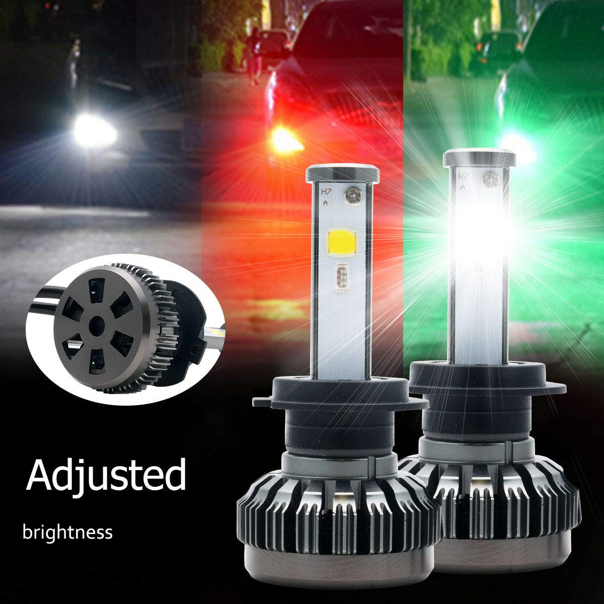 H11 H9 H8 RGB LED Lamp, LanCo 2 Stks 80 W 6000 K 8000LM IP65 Koplamp RGB Auto LED COB Kleurrijke APP LeadLamp Klaring Lamp Lamp H11 H9 H8 RGB LED Lamp, LanCo 2 Stks 80 W 6000 K 8000LM IP65 Koplamp RGB Auto LED COB Kleurrijke APP LeadLamp Klaring Lamp Lamp