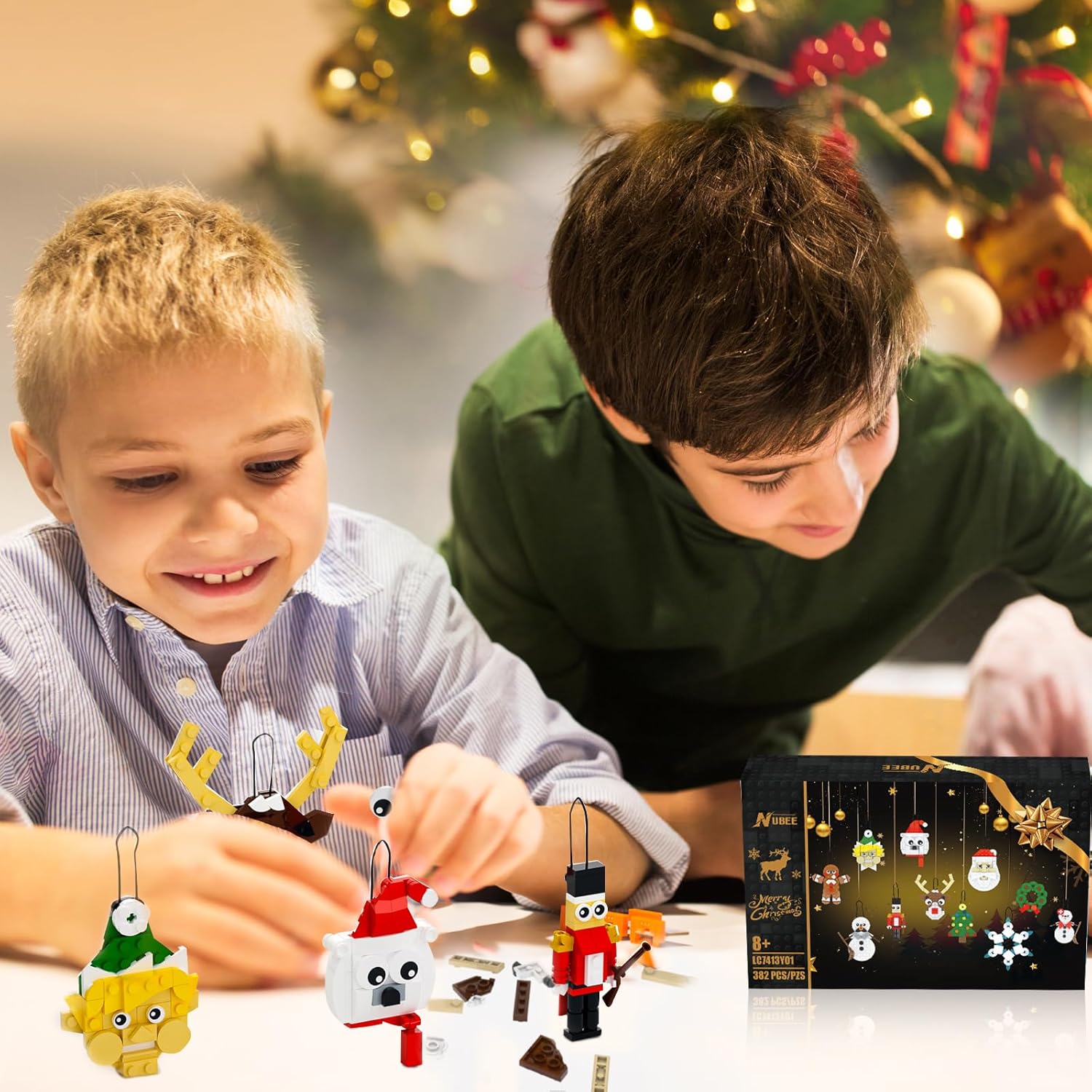 Christmas Ornaments Building Kit with 11 Festive Designs