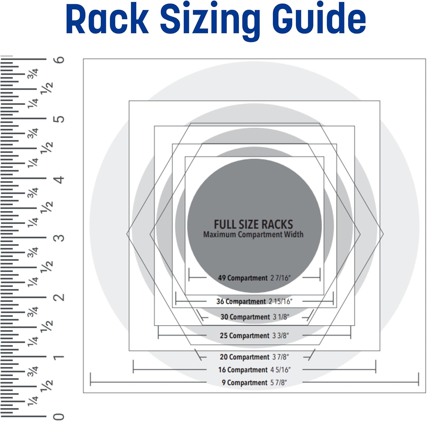 Carlisle FoodService Products OptiClean Plastic 25-Compartment Divided Glass Rack with Extender, Blue, (Pack of 3) - Image 8