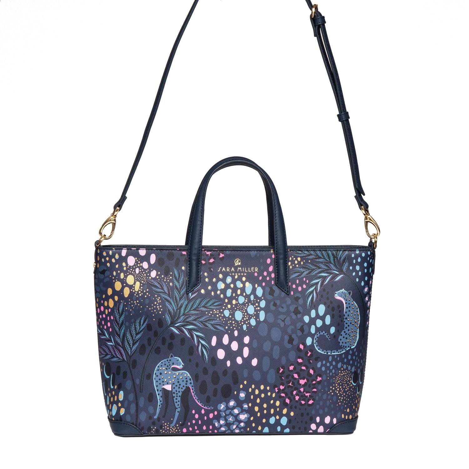 Sara Miller London Bolso de mano para mujer, para el trabajo, viajes, portátil, bolso de hombro con cierre de cremallera