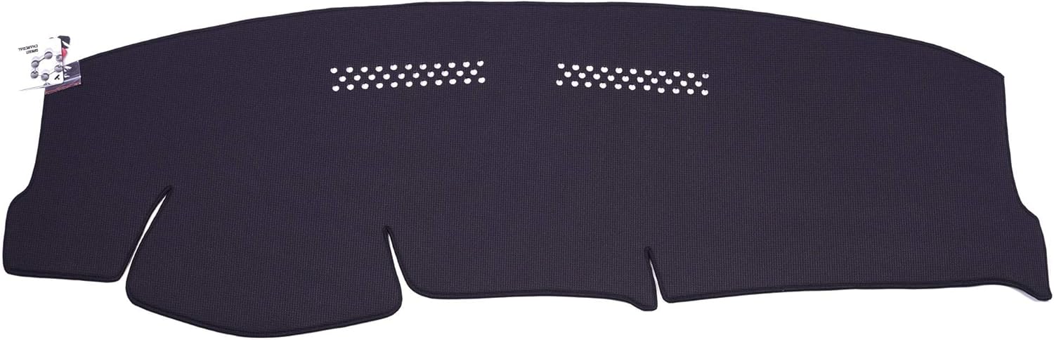 WellVisors Black Dash Mat Dashboard Cover Compatible with Volkswagen VW 2009-2014 Golf Hatch GTI Jetta Wagon