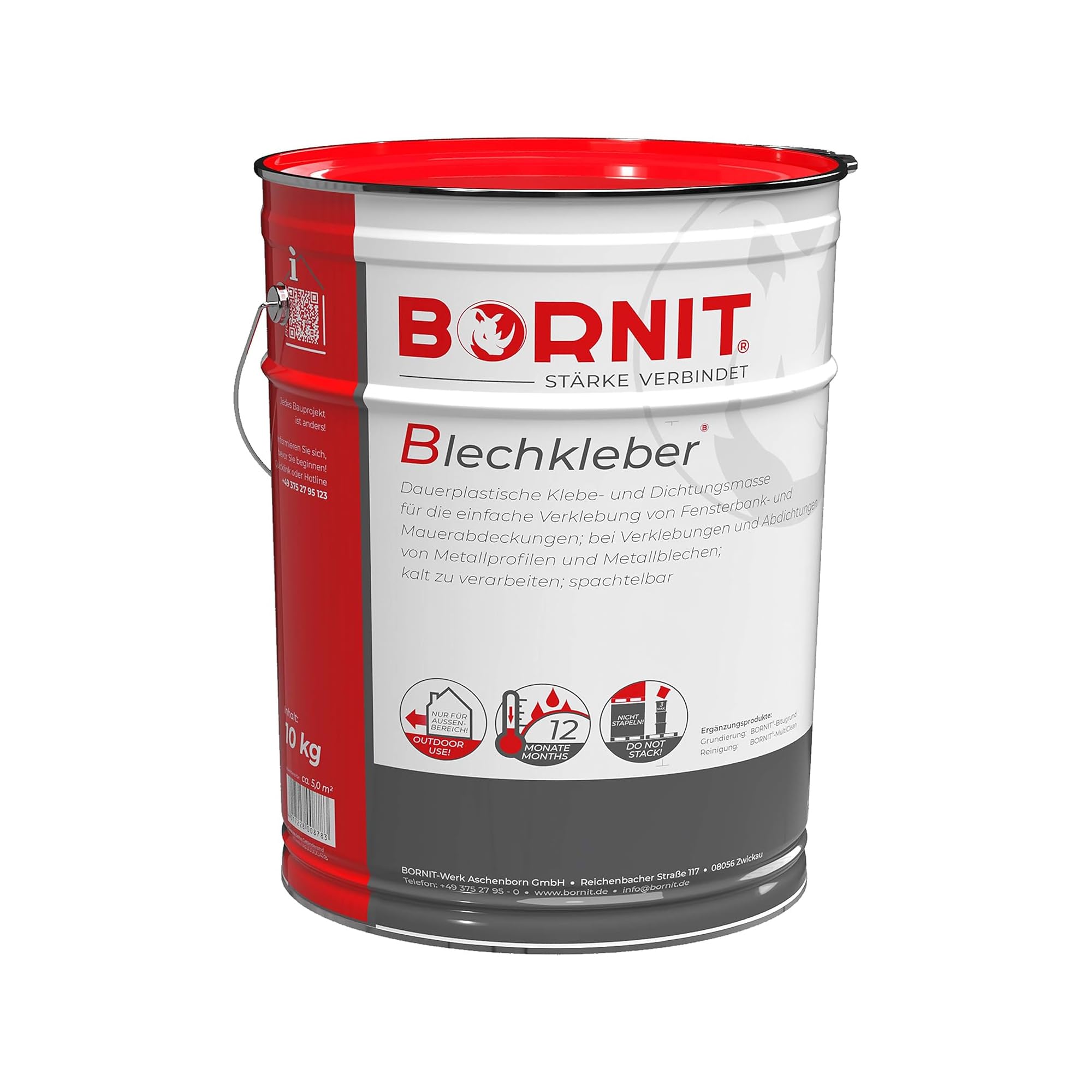 BORNIT Blechkleber Fensterbank klebt und dichtet [schalldämmend] 10kg
