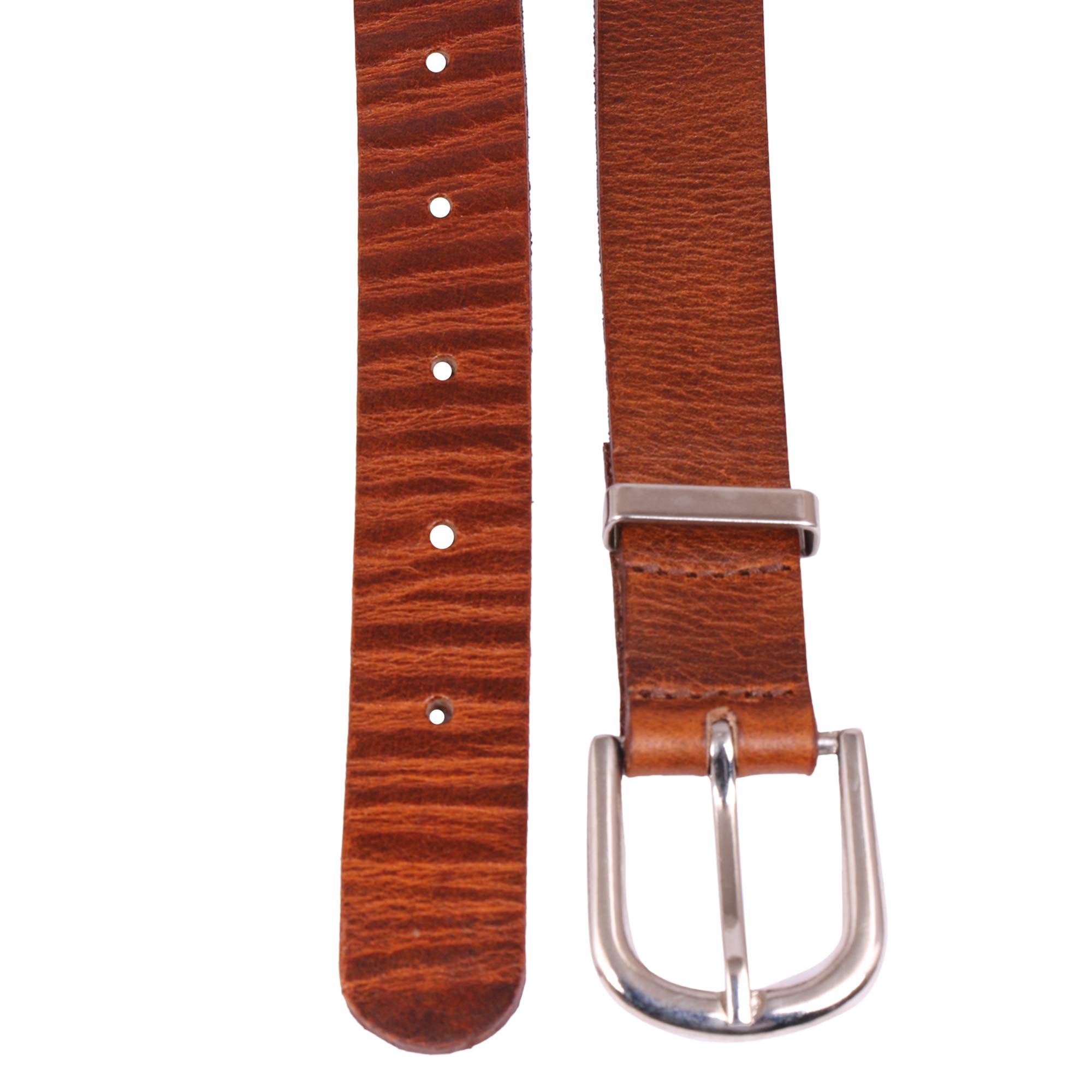 trysco®, Genuine Leather, Girls/Women Multi Purpose WRINKLED EFFECT Belt (Waist Size -22"-38") (width 23MM) (3 Colours) (XS, Tan) - Image 6 thumbnail