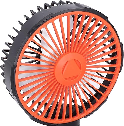 Miniatura 6 de Ventilador de clip de 5 pulgadas para cama, ventilador pequeño recargable de 4 velocidades con abrazadera para cama de tienda de cultivo, brillo LED