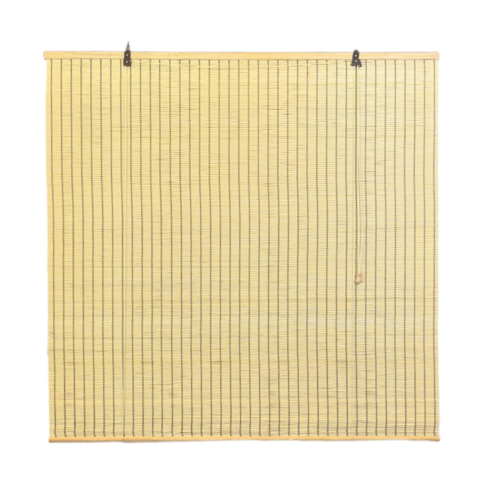 ZHUOZ1T Bamboo Roller Blinds,Made To Measure Blinds,95% Blackout Blinds,Roman Roller Shades,Breathable/Sun Protection/Privacy,for Indoor,Outdoor,Width × Height (165cm x 200cm,Wood color)