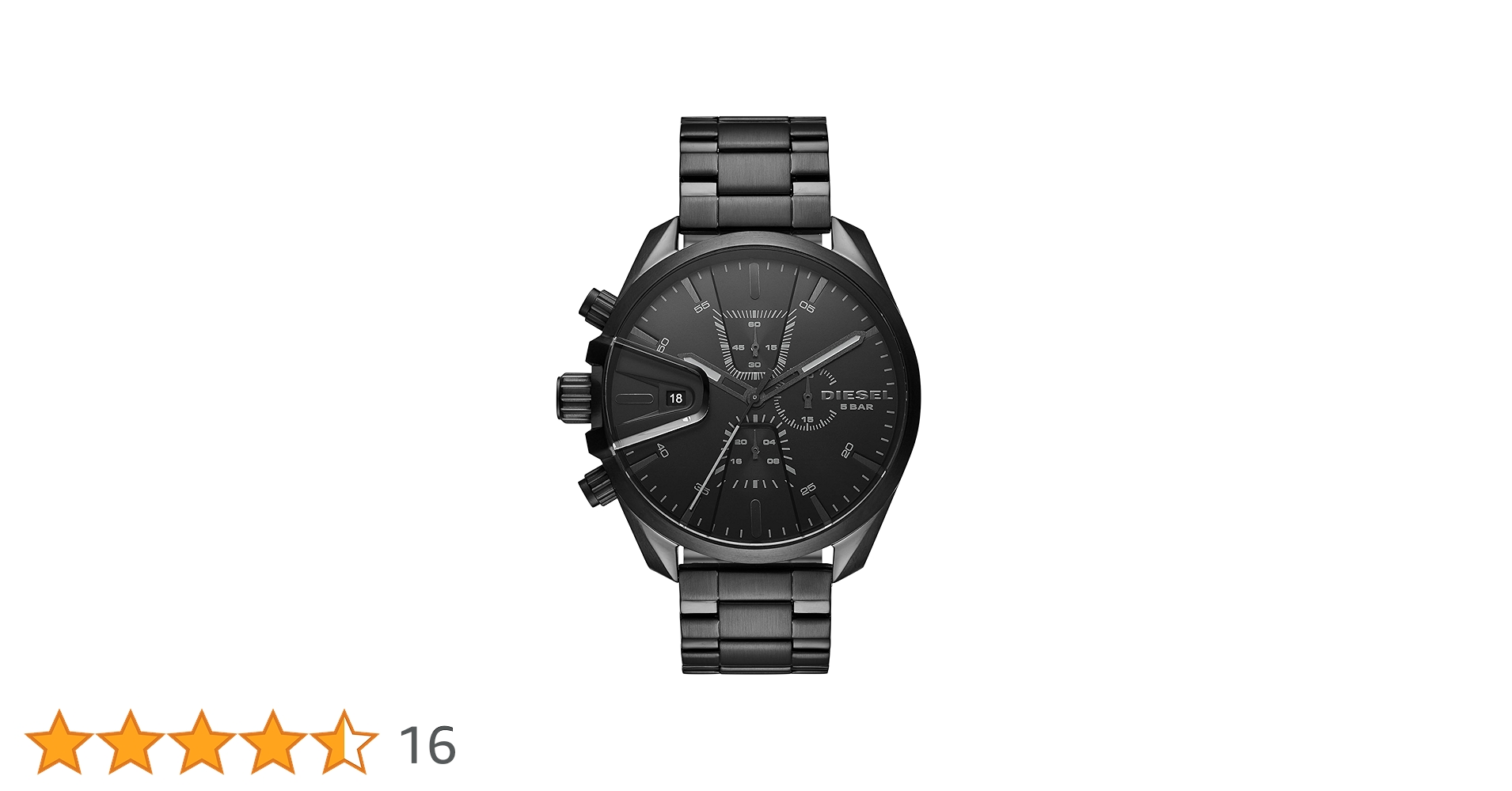 Amazon.co.jp: Diesel MS9 クロノグラフ ステンレススチール