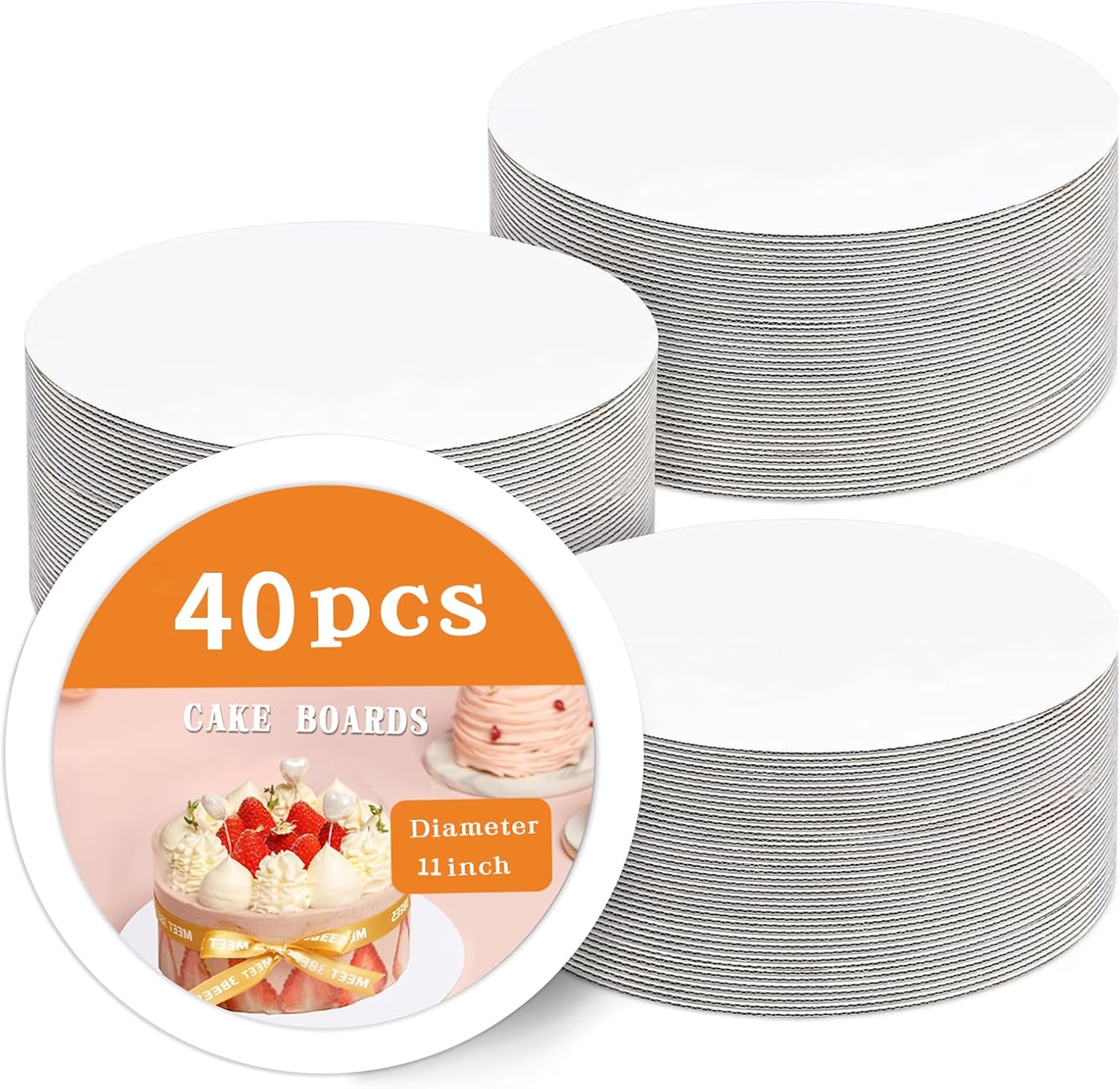 70 Pcs10 Inch Cake Board,White Cake Boards Round,Food Grade Cardboard Cake Rounds,Disposable Cake Plates,10 Inch Cake base,Waterproof and Oil proof Cake Tray Cake Pizza Circles