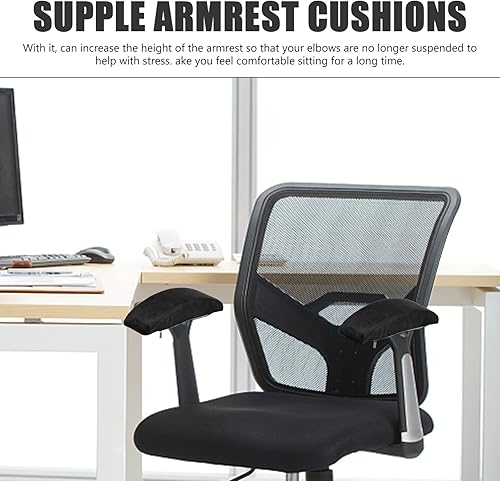 Miniatura 4 de Operitacx 4 Pairs Ergonomic Elbow Rest for Desk Gaming Chair Cushion Secret Lab Arm Gaming Chair Pillow Desk Accessories for Men Chair Supply