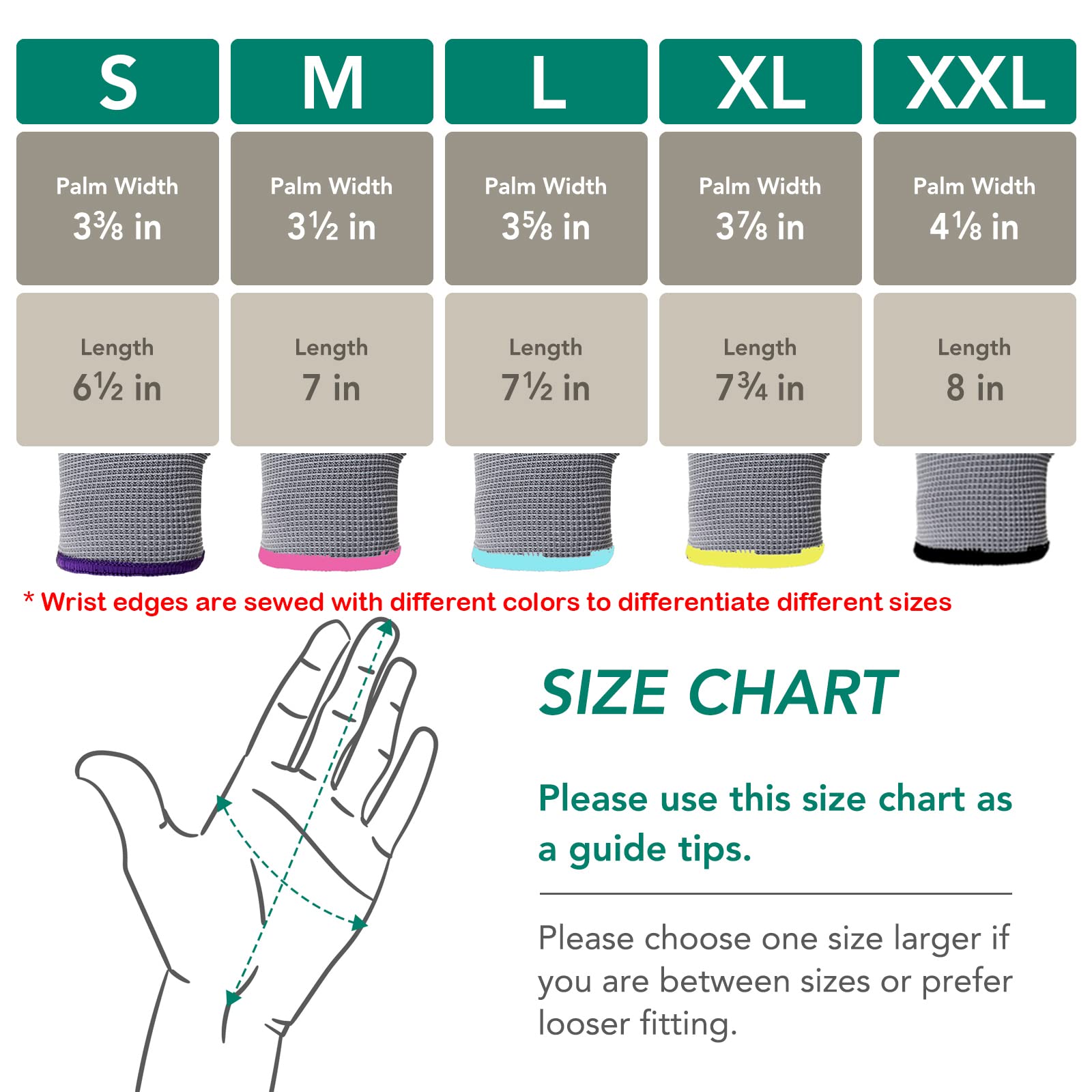 Guantes de trabajo, paquete de 12 pares, para hombres y mujeres, con agarre de revestimiento de poliuretano, guantes de jardinería ligeros, guantes mecánicos delgados, guantes de trabajo de