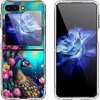 Vista 14 de Carcasa rígida para Samsung Galaxy Z Flip 5, funda protectora rígida a prueba de golpes para Samsung Galaxy Z Flip 5, diseño de mandala morado