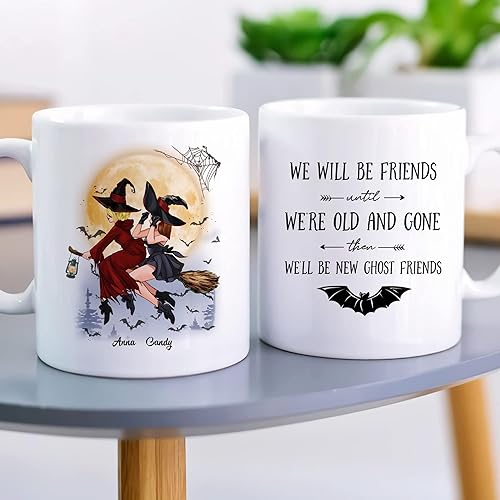 Miniatura 9 de GOSSBY Taza personalizada personalizada con texto en inglés We are the Daughter of the Witches they could not burn, taza de café con texto en inglés