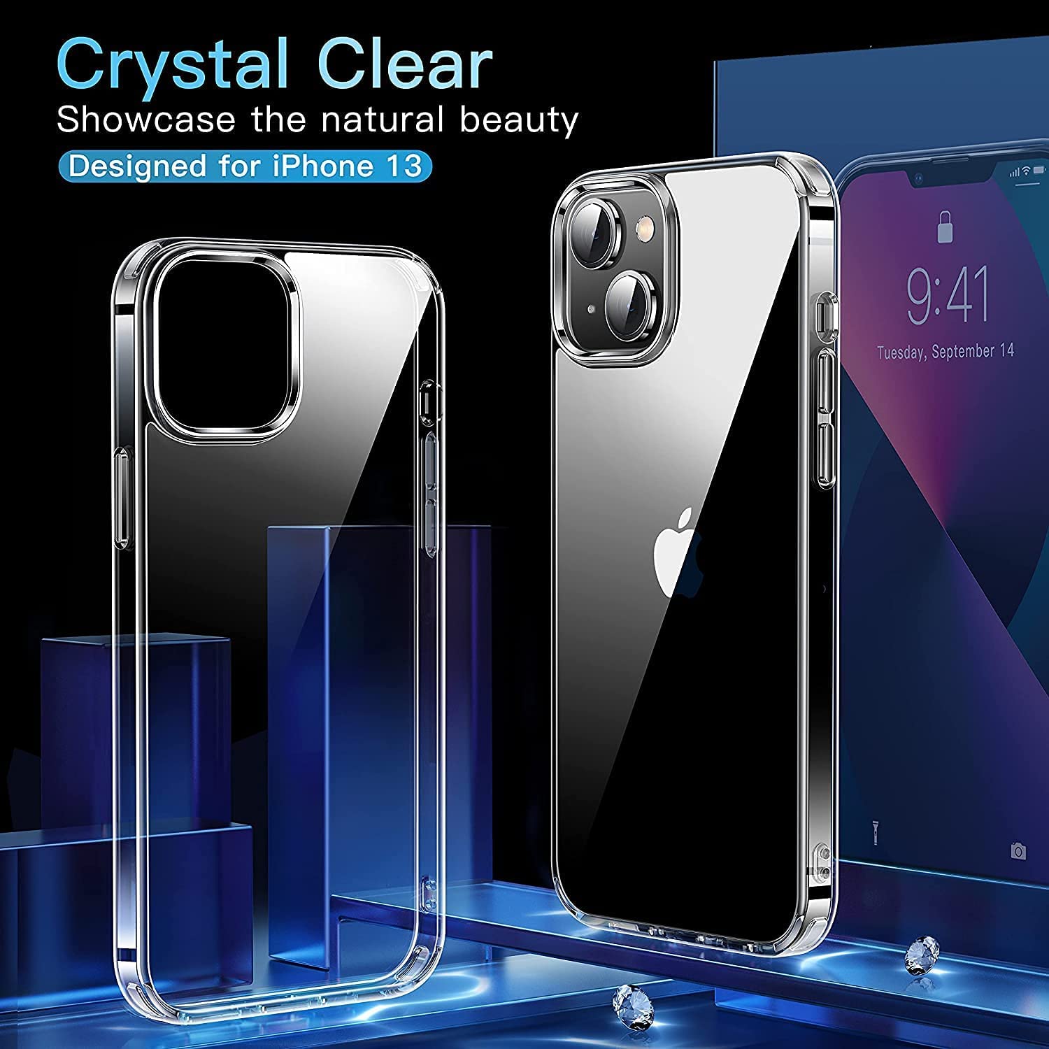 Captor Cover Trasparente Anti-ingiallimento Per IPhone 14 Pro Max 6.7'' - Custodia TPU Morbida Con Protezione Fotocamera
