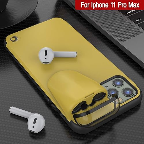 Miniatura 8 de Punkcase Funda para iPhone 11 Pro Max Airpods (serie TopPods)  Funda delgada y duradera 2 en 1 diseñada para iPhone 11 Pro Max (6.5 pulgadas)