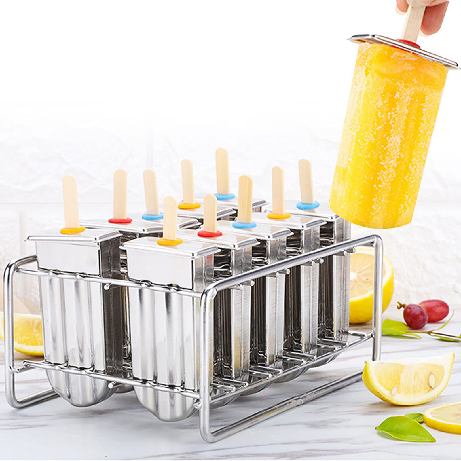 moldes para polos, Paleta de helado acero inoxidable for bricolaje a prueba