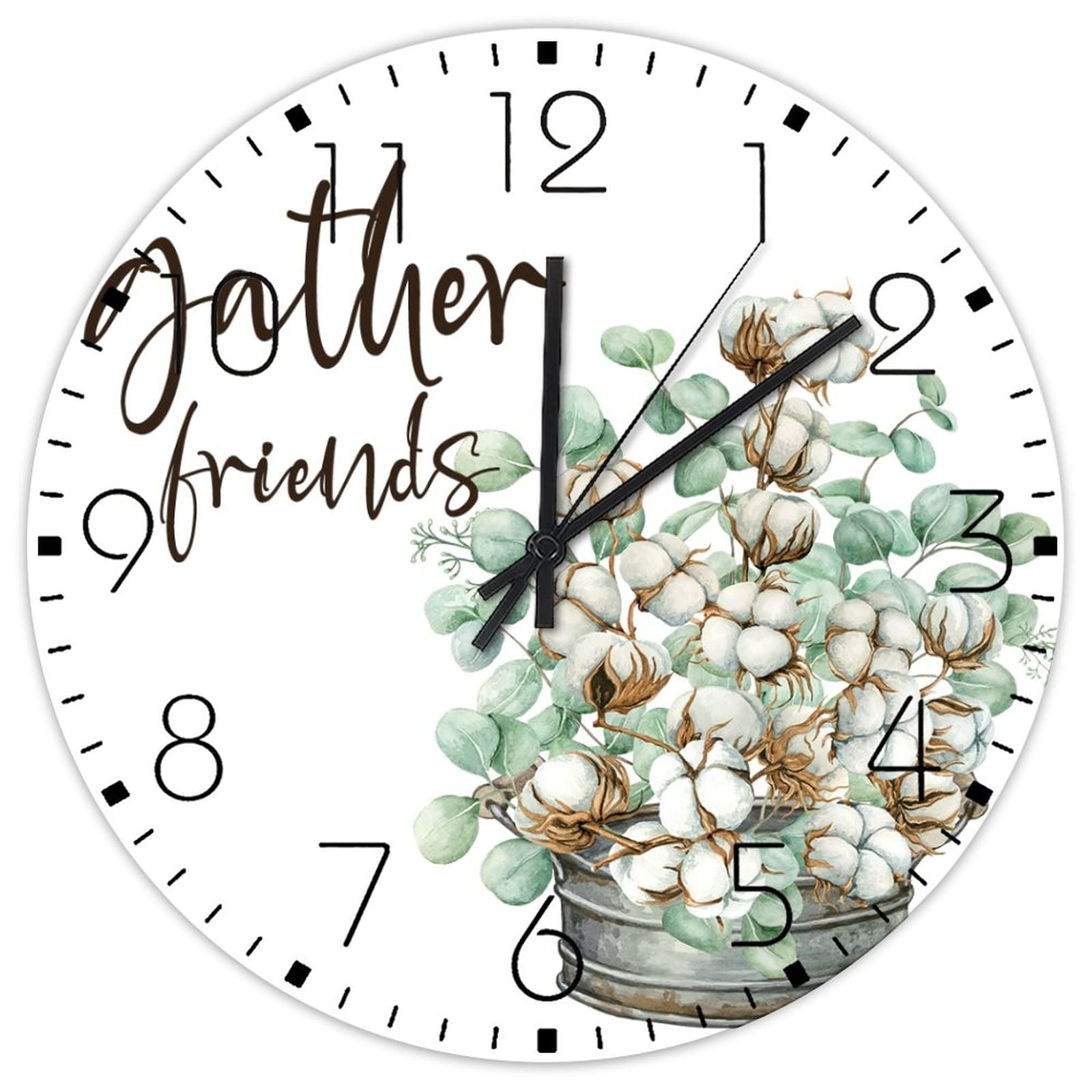 Horloge murale bois silencieuse 30,5 cm pour éliminer le stress du tic-tac