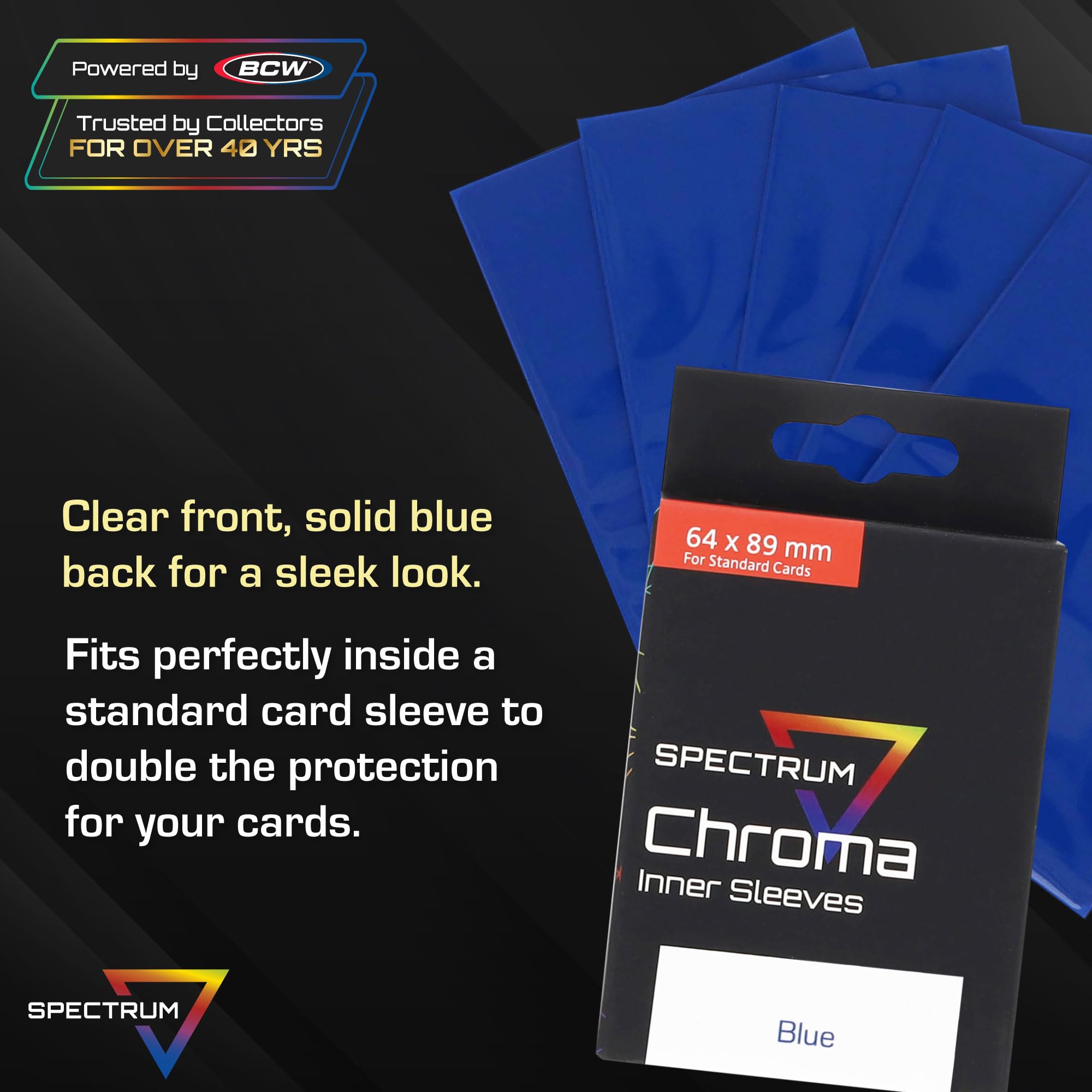 クリスタ スリーブ Amazon.com: BCW Spectrum Blue Chroma Inner Card Sleeves
