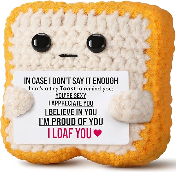 Anniversary Wedding Gifts for Him, Husband, Boyfriend - Valentines Day Romantic Gift for Her, Wife, Girlfriend - Funny"I Loaf You" Sentimental Keepsake - Cute Christmas Decor & Stocking Stuffer