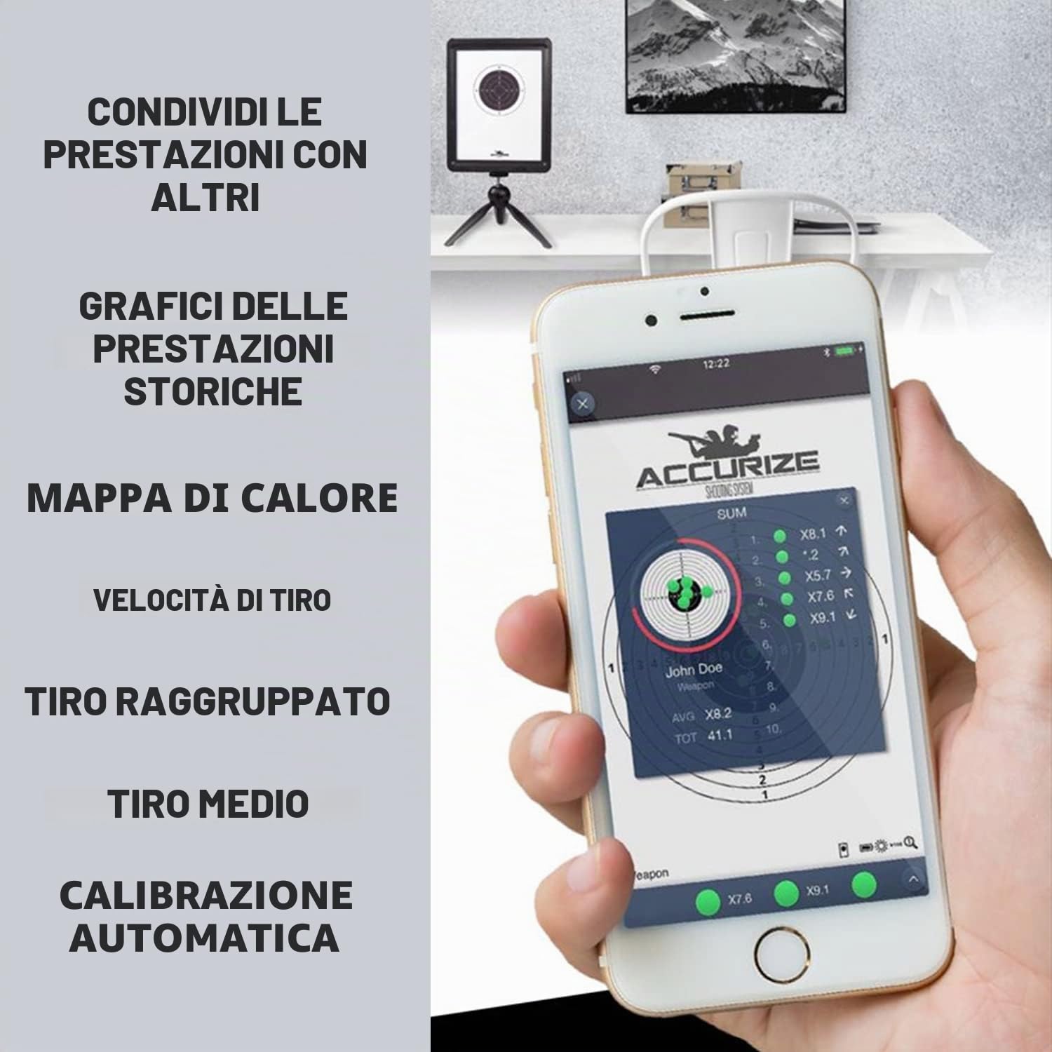 apparato di addestramento al tiro, avanzato apparato di Fuoco a Secco per esercitarsi - addestramento Bersaglio Fucile/Pistola per tiro al Chiuso