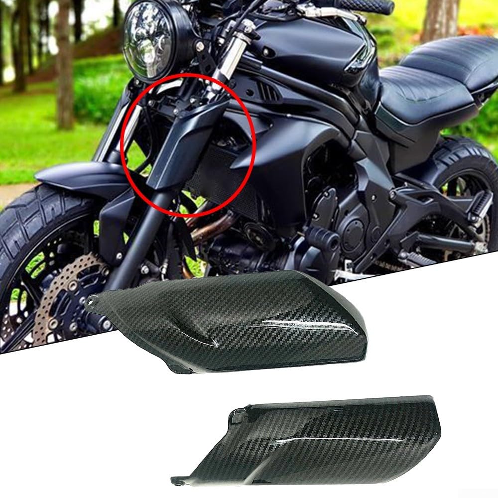per parafango per moto Carbonio per ER-6N 12-16 Installazione Diretta(Carbon Fiber Black)