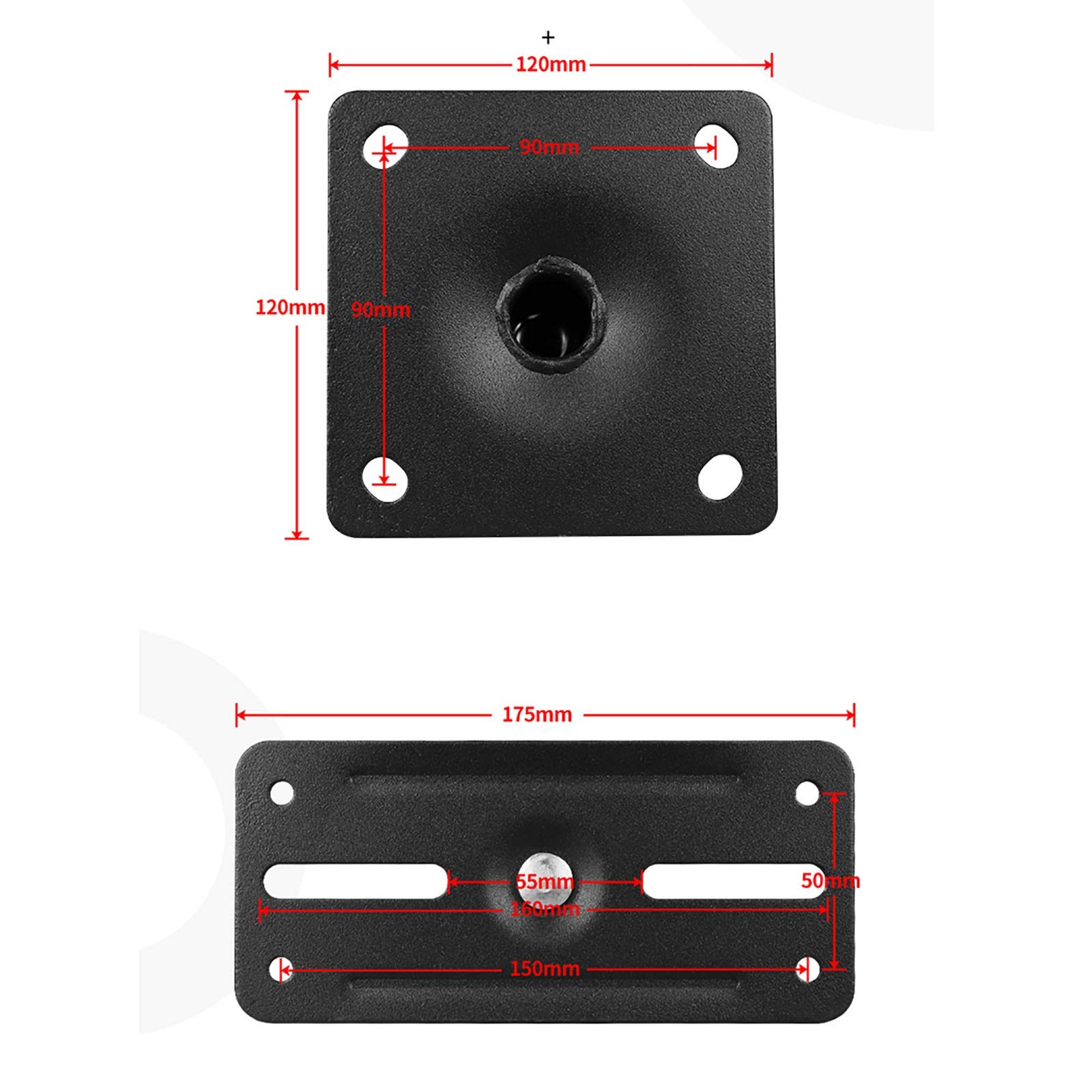 TEmkin Soporte para Altavo,1 par montado en la Pared, Puede soportar una Carga de 88 lb/40 kg, Adecuado para Altavoces de Paquete de Tarjeta y Altavoces Profesionales