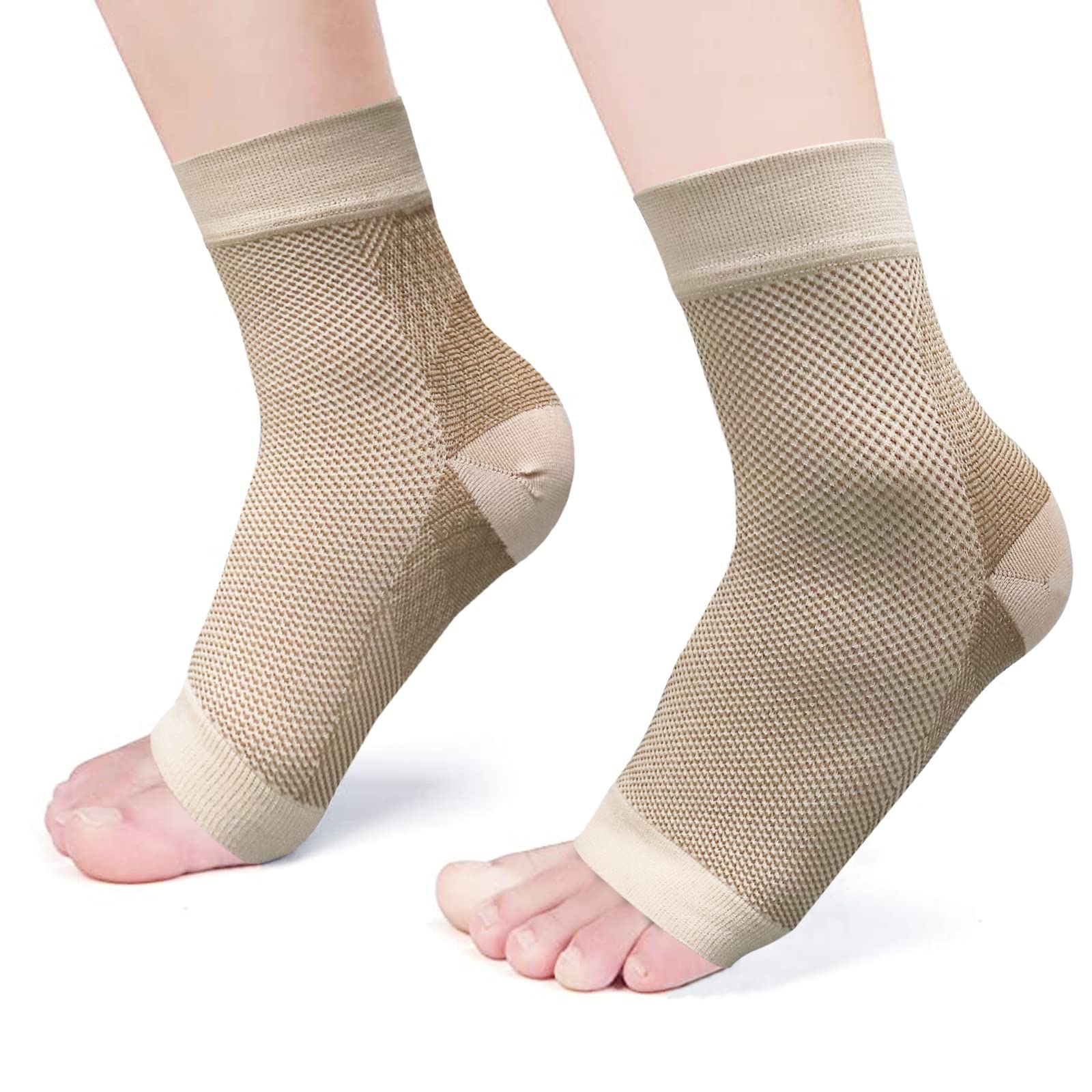 Fascia Per Piedi Sportiva Kinetic Evolution – Compressione, Antiscivolo, 2 Pezzi, Grigio XL, Per Uomo E Donna
