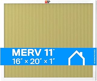 K&N 16x20x1 HVAC Furnace Air Filter, Lasts a Lifetime, Washable, Merv 11, the Last HVAC Filter You Will Ever Buy, Breathe Safely at Home or in the Office, HVC-11620
