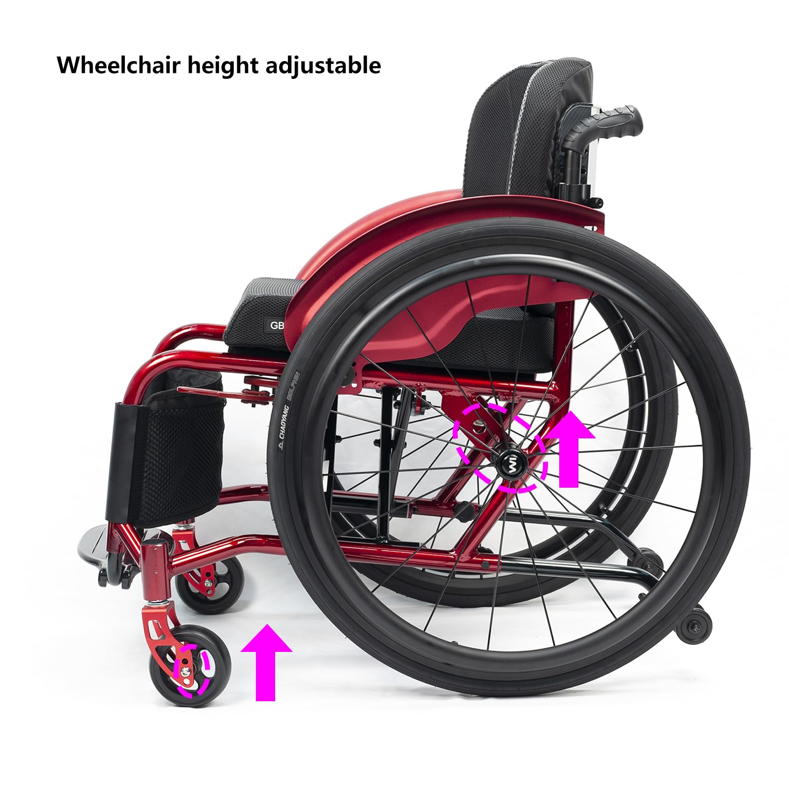 Silla De Ruedas De Transporte Portátil,silla De Ruedas Deportiva Ultraligera Plegable Todo Terreno,sillas De Ruedas Deportivas Y De Ocio,silla De Ruedas Manual De Aleación De Aluminio Autopropulsada(S