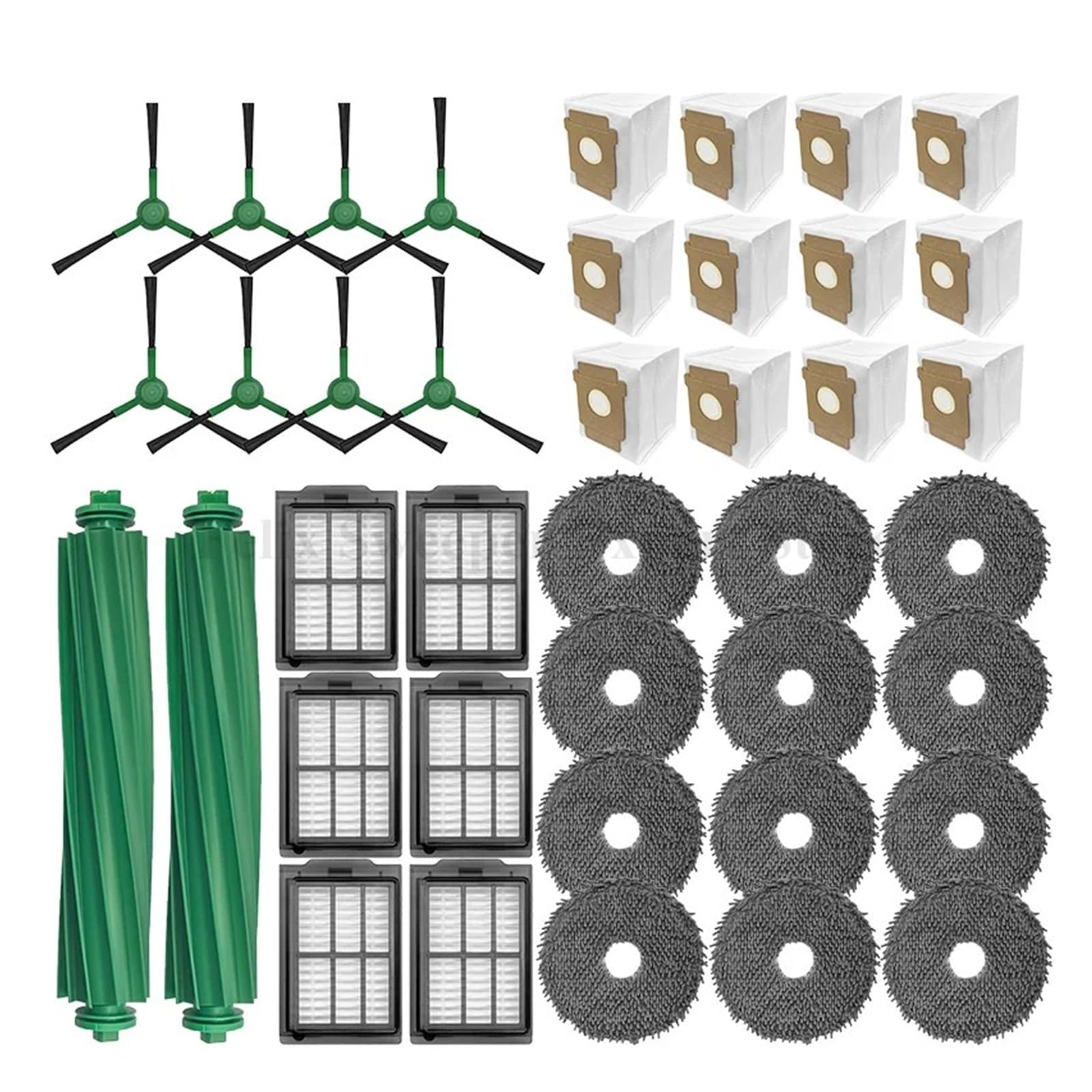 Spazzole Principali, Panni Laterali, Filtri, Sacchetti For La Polvere, Compatibili Con Roomba, Plus 405 Combo/505 Robot Aspirapolvere, Kit Di Accessori(25 pcs)