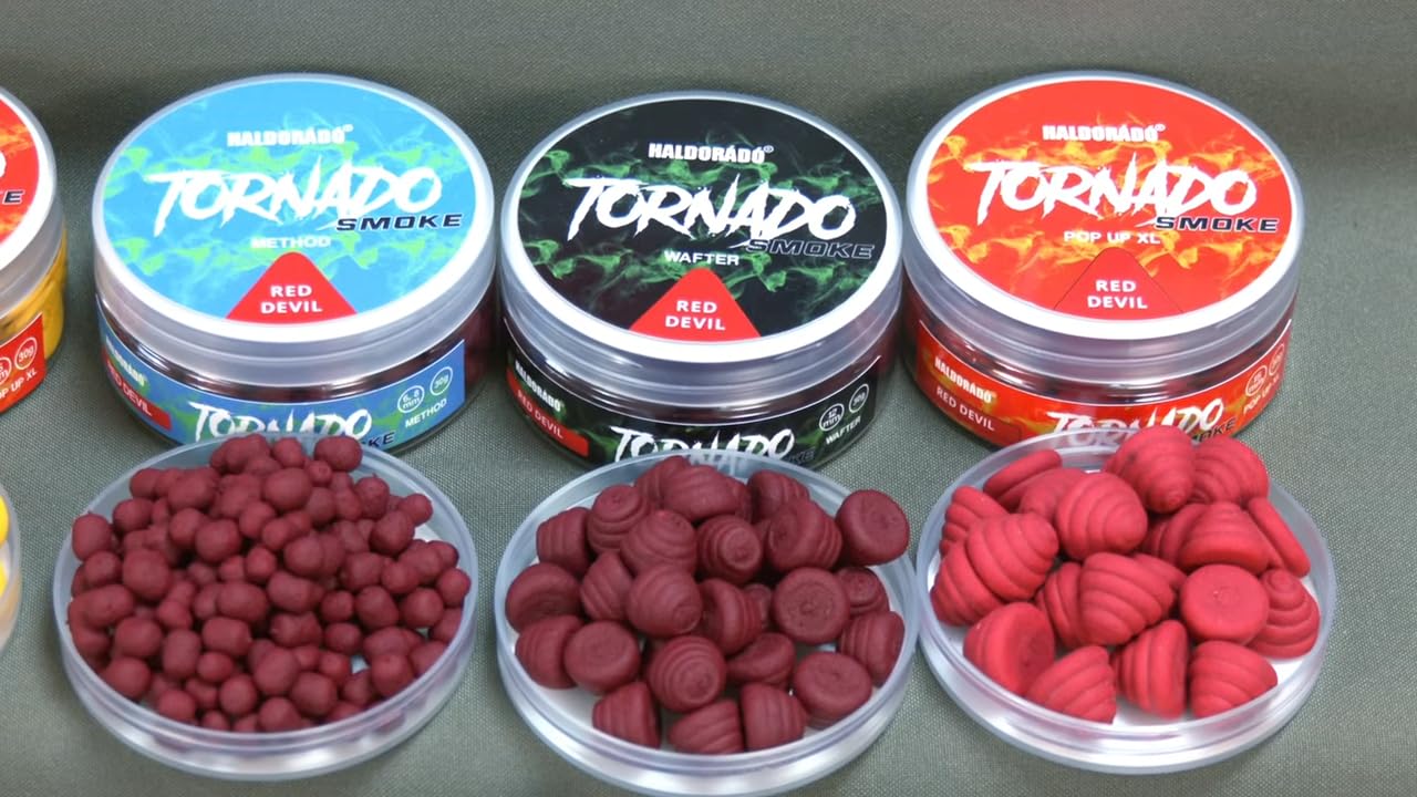 Haldorado Tornado Smoke Pop Up XL, Red Devil, 15 mm, 30 g, esca galleggiante da pesca