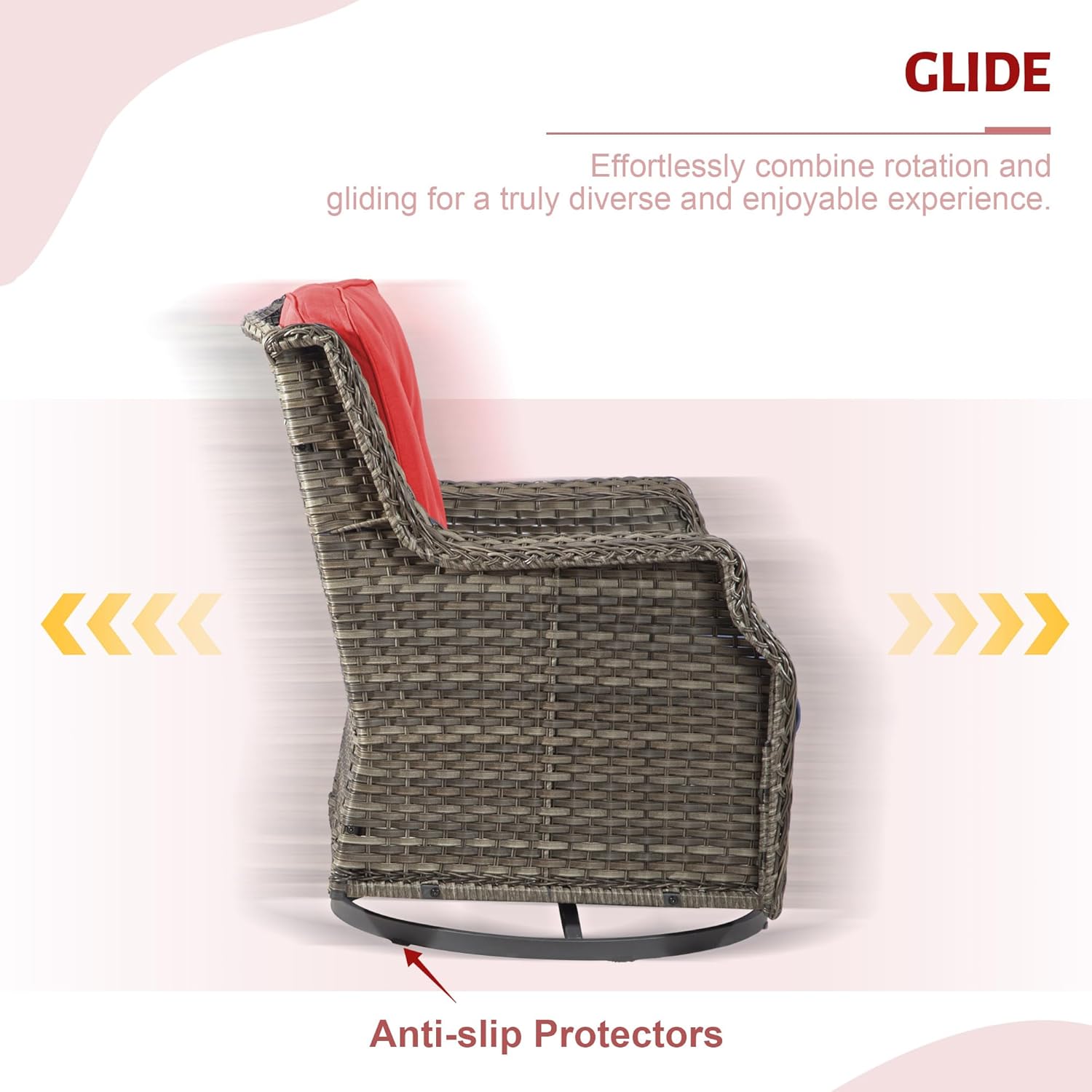 Enjoy 360-Degree Views and Relax with Rotating and Sliding Functions - Perfect for Stress Relief and Scenic Views