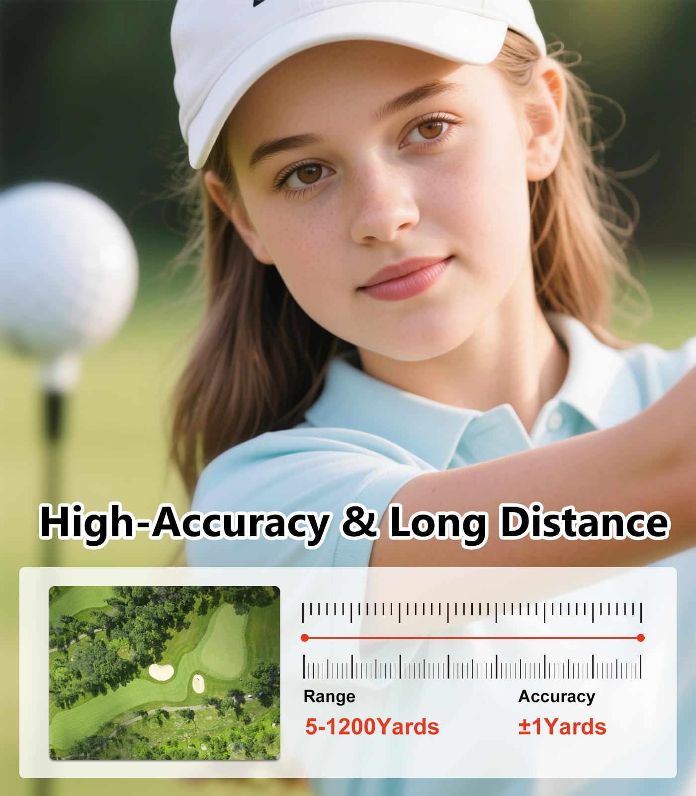 Entfernungsmesser Golf | REVASRI Golf Entfernungsmesser mit Neigungsmessung | 1200 Yards Reichweite | 6-fache Vergrößerung | Flaggen-Lock-Vibration | Wiederaufladbar