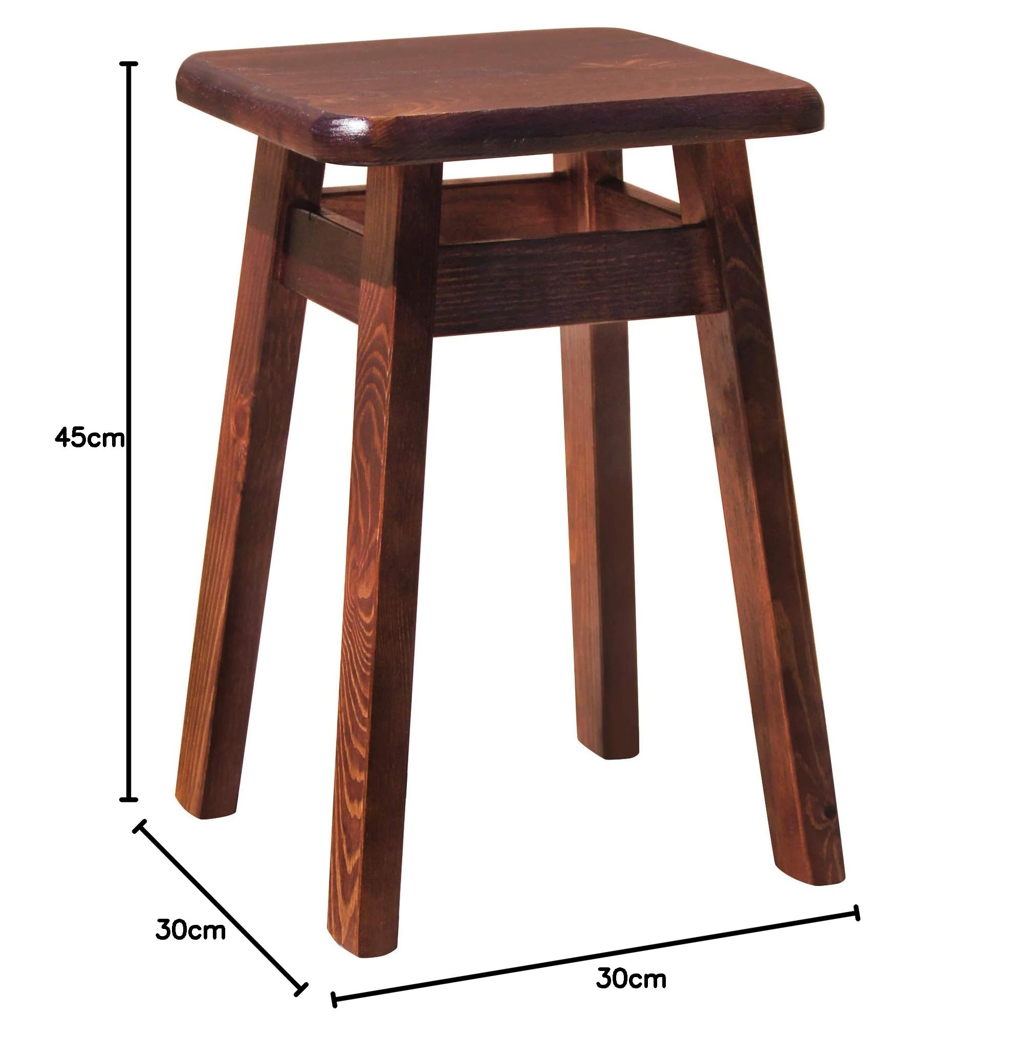 KOMA pick table stool walnut