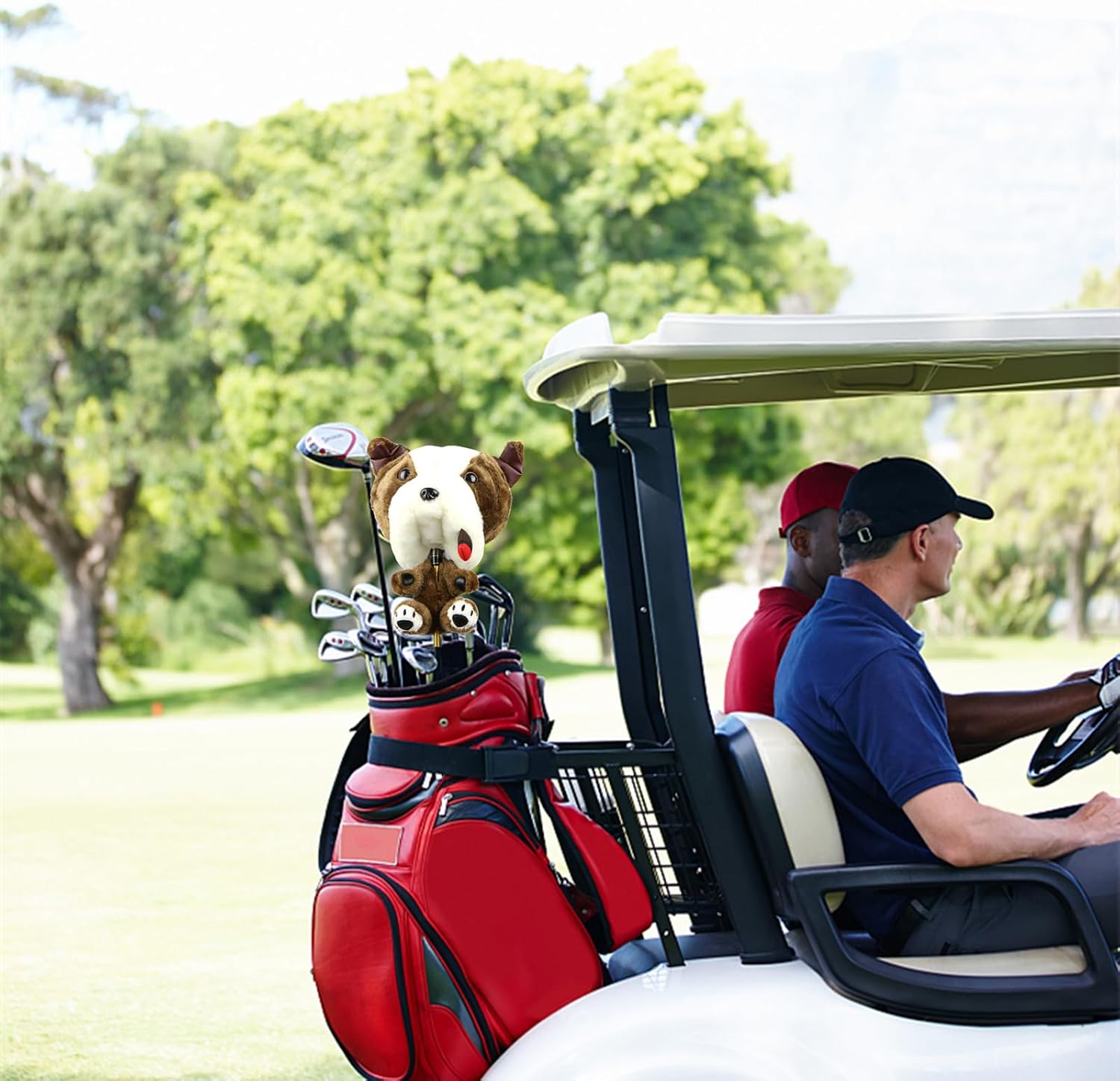 Golf Club Head Cover Funny Cartoon Golf Animal Wood Pole Set Suitable for 460 cc