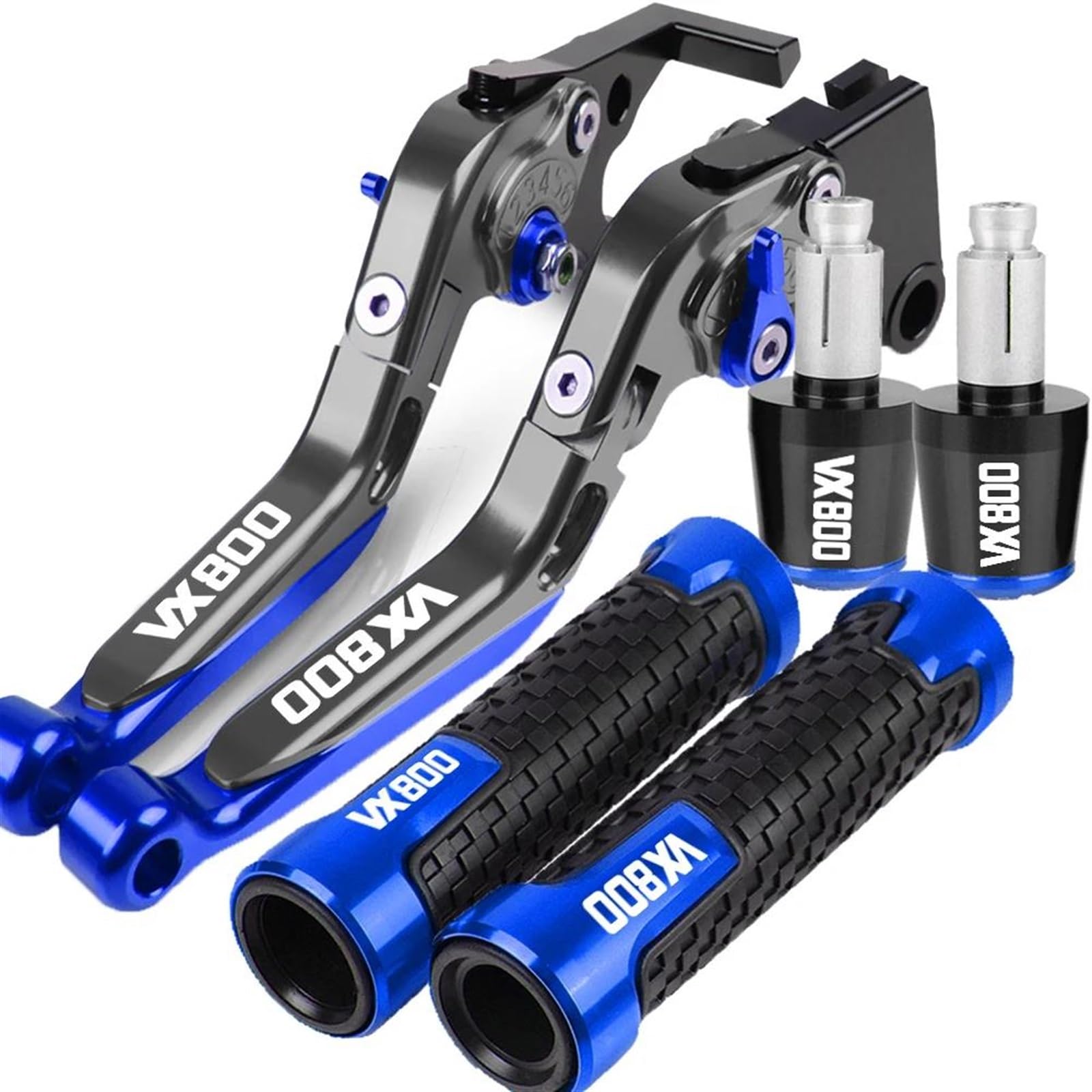 VTAIEX Motorbike Accessories for Suzuki VX800 VX 800 Vx 1990 1991 1992 1993 1994 1995 1996 Motorcycle Clutch Lever Modified Accessories(Blue)