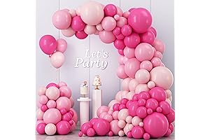 Kelfara's Enchanting Pink Balloon Garland Arch Kit