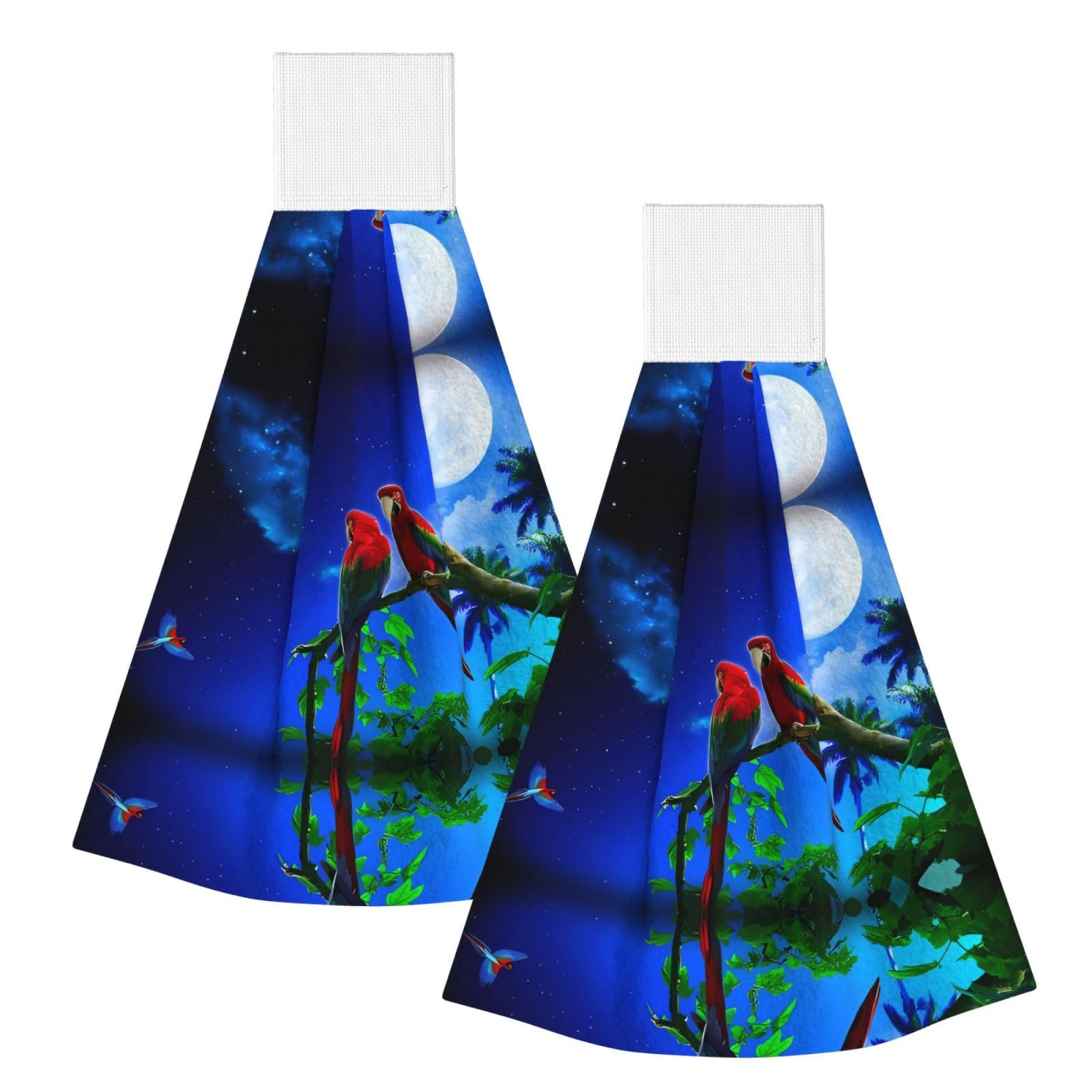 ZQYTGFDC parrots Highly Absorbent Dish Towels Soft Coral Fleece Wipe