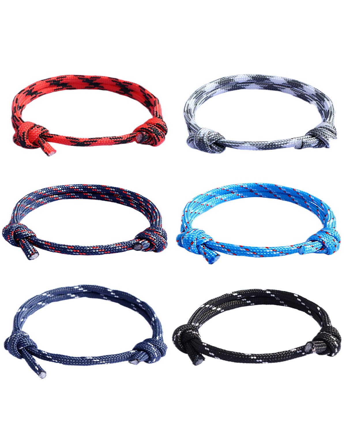 AORHOFJ6 x Boho Surfer Bracelet Set for Men and Women – Handmade Woven Bracelet – Adjustable Beach Bracelet – Waterproof Summer Bracelet, Fabric Bracelet, Men's Bracelet – Friendship Bracelet