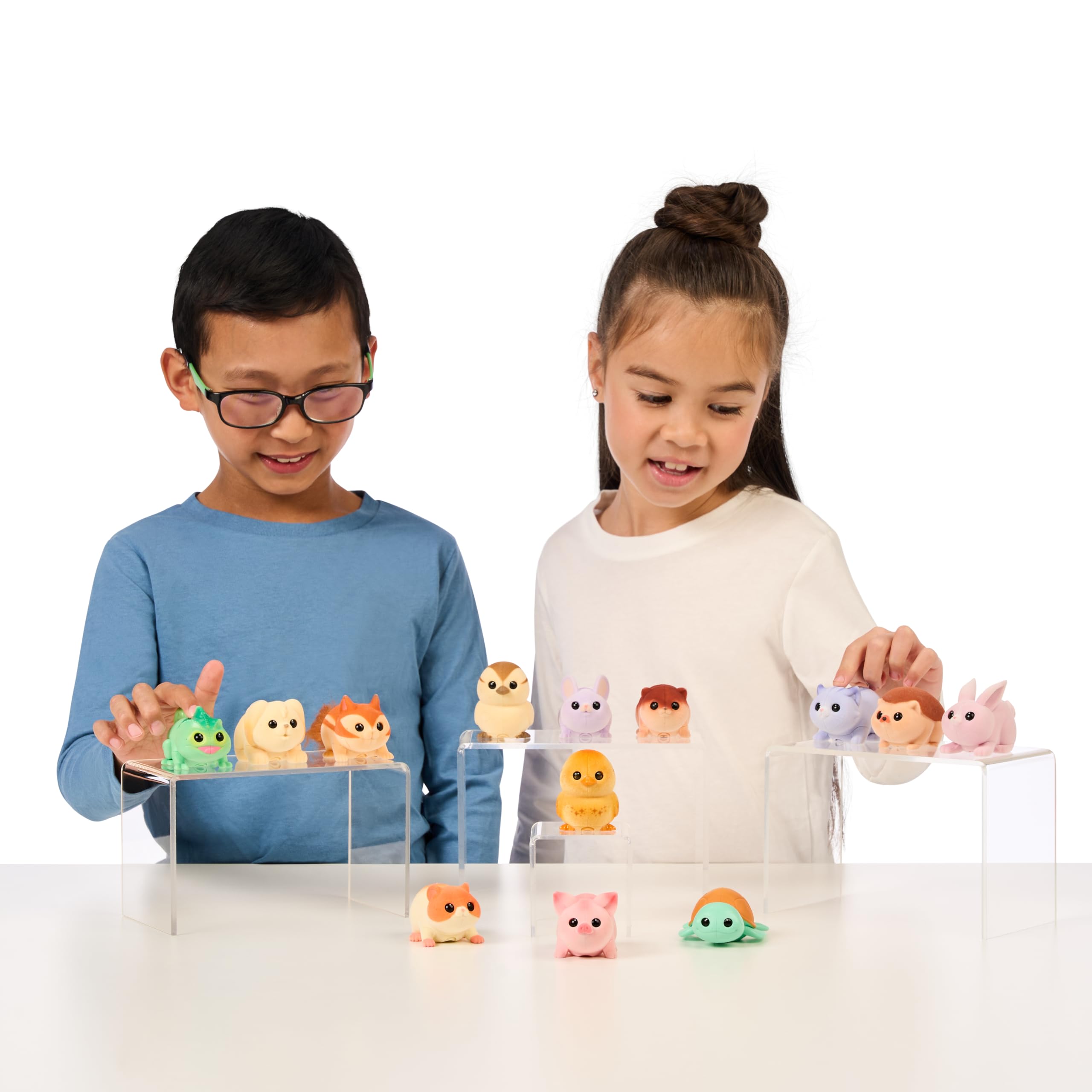 Lil' Needees Elk Toy Small Live Pets Interactive Pocket Animals with Sounds and Reactions