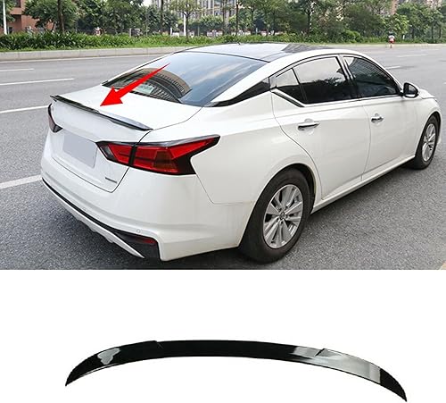 Alerón trasero negro brillante 2019-2025 compatible con Nissan Altima S SR SL SV tapa de maletero Duckbill 2020 2021 2022 2023 2024