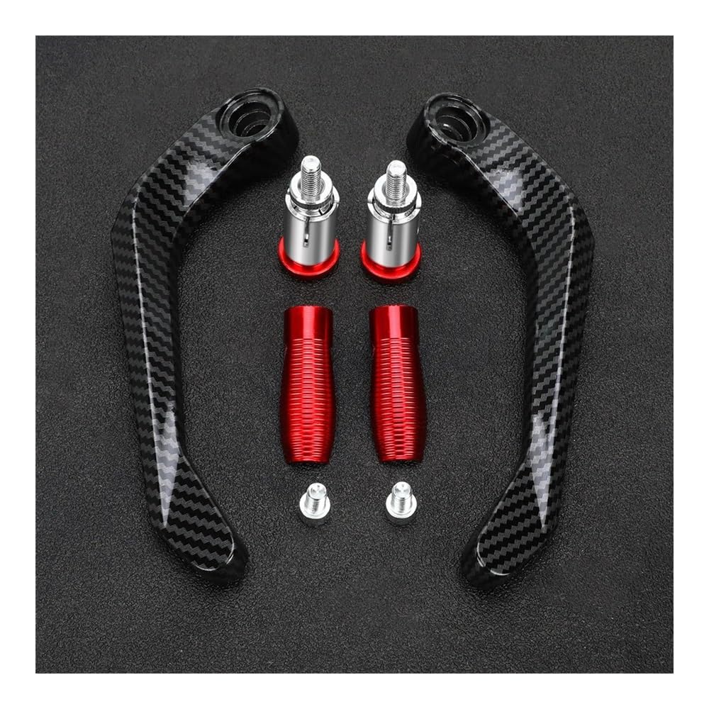WGRUKLBD for Ap&rilia RS125 RS 125 1996-2010 Motorcycle Aluminum Handlebar Brake Clutch Lever Hand Guard Protector Handguard Handlebars Protector