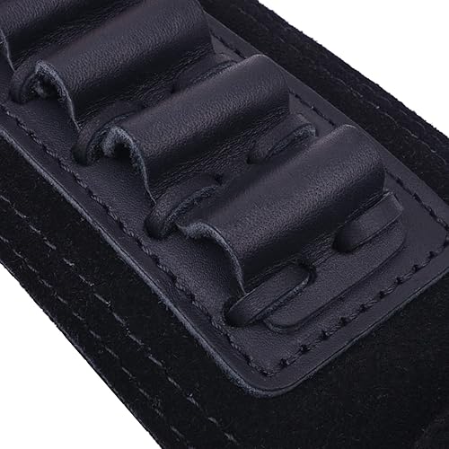 Miniatura 7 de Soporte de munición de cuero para rifle con asa de asa, correa de cartucho de pistola para 45-70 .30-30 .30-06 .357 .38 .35