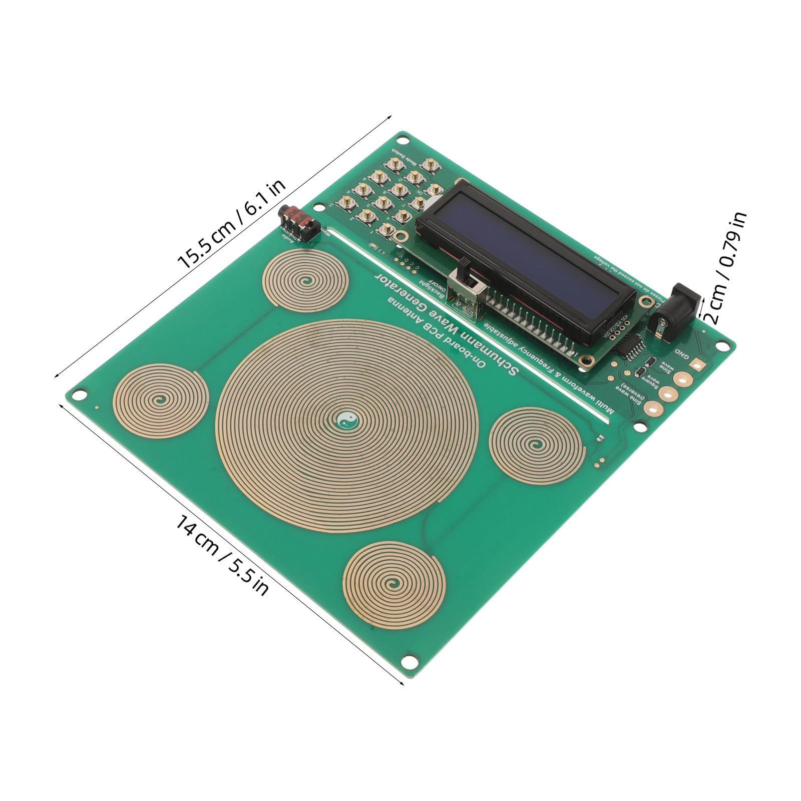 Generador Ajustable 0,01 Hz-100 Khz, Modulación de Cinco Anillos