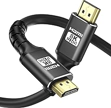 Betron Ultra HD 8K HDMI Cable 2.1, High-Speed, 3D and ARC Compatible, 2M Long for TV, PC, Monitor, PS4, PS5, Xbox and Projectors