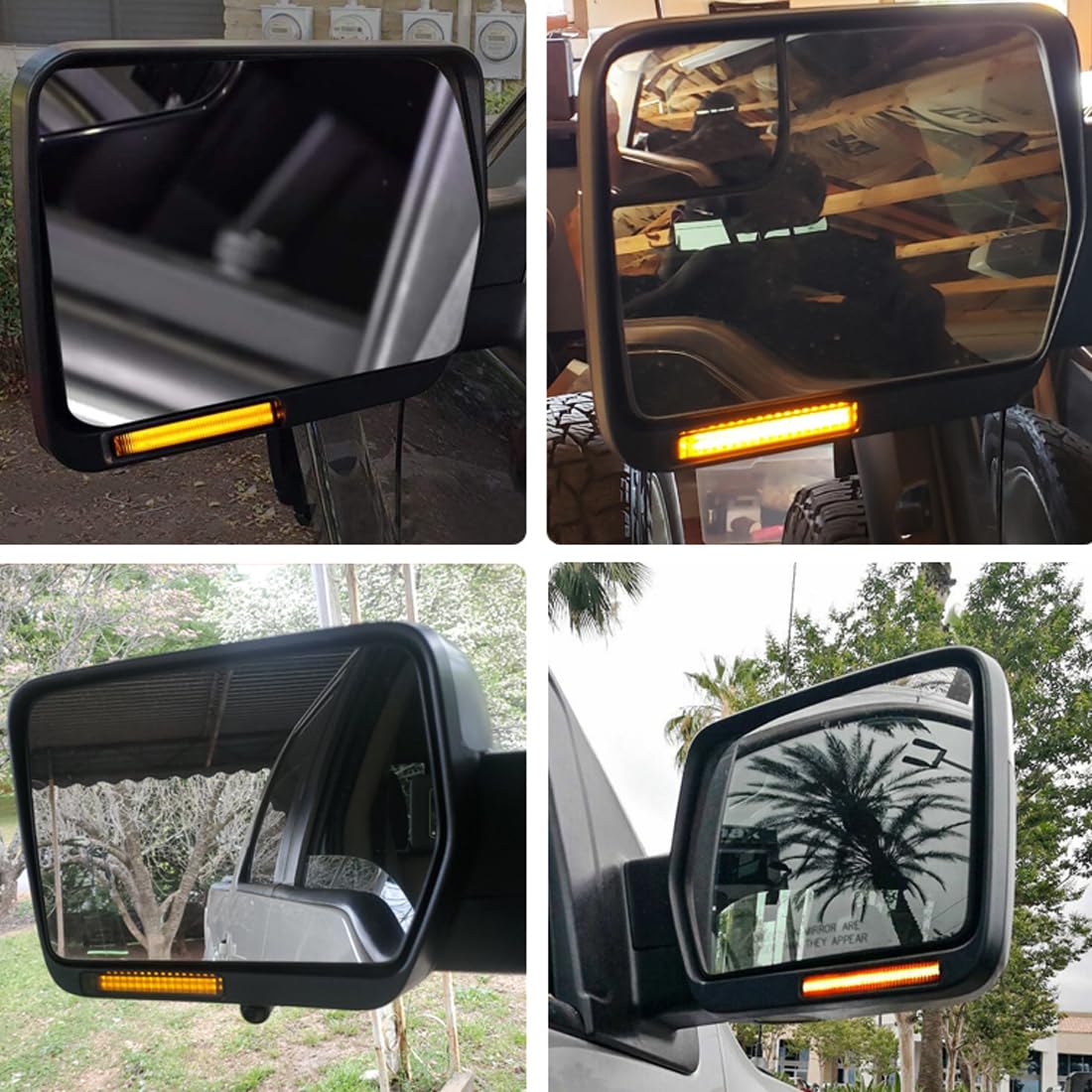 Dynamiczny reflektor boczny LED w lusterku Kierunkowskazy Compatible for Fordem F150 Raptor Expedition i Lincoln Mark LT lampa migacz Wskaźnik widoku z tyłu (zestaw dla 2 sztuk)