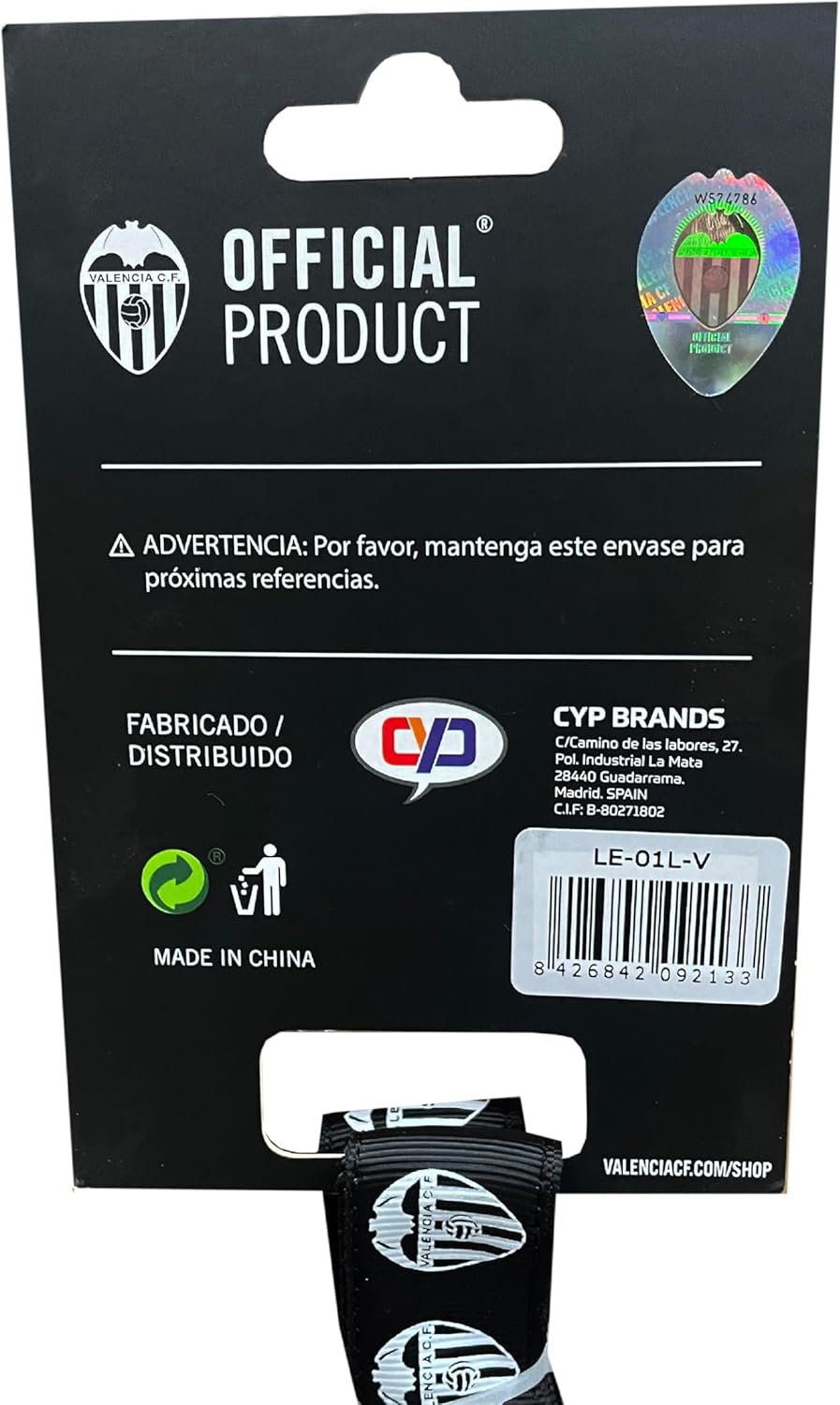 Dog Leash - Size S-M - Valencia, Pet Accessories, Football, Official Product (CyP Brands) 2
