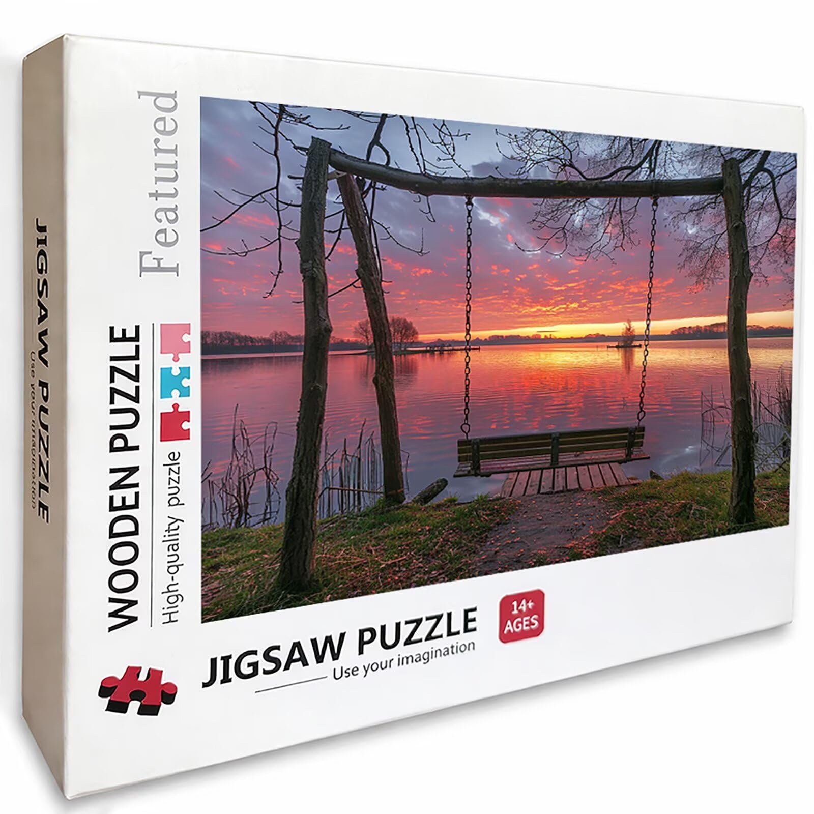 Paisaje Puzzle de 4000 Piezas para Adultos, Puzzle Madera con Caja 141x87cm, Rompecabezas Adultos de Alta Dificultad, Pasatiempo Creativo, Juego de Rompecabezas, para Toda La Familia, (Sunset) L-4684
