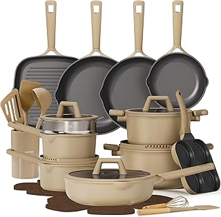 CAROTE 31PCS Pots and Pans Set, Nonstick Cookware Set Kitchen Non Stick ...