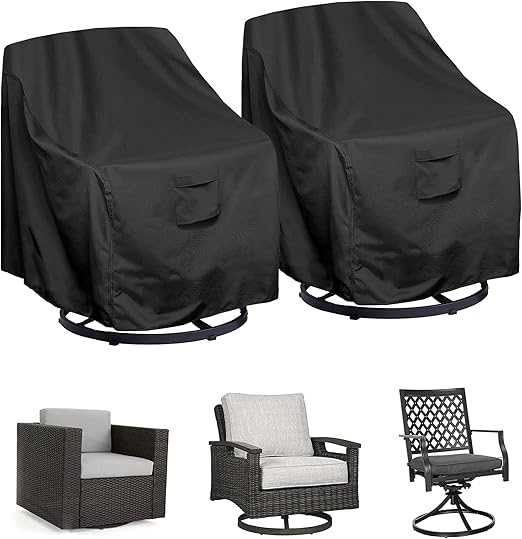 WOMACO Patio Swivel Chair Cover Waterproof Outdoor Swivel