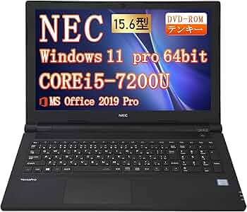 Amazon.co.jp: 【整備済み品】NEC ノートパソコン VersaPro VKT25
